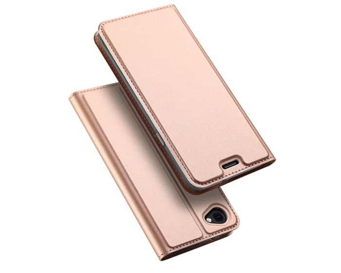 DUX DUCIS SkinPro Wallet Case Θήκη Πορτοφόλι με Δυνατότητα Stand - Rose Gold (LG Q6)