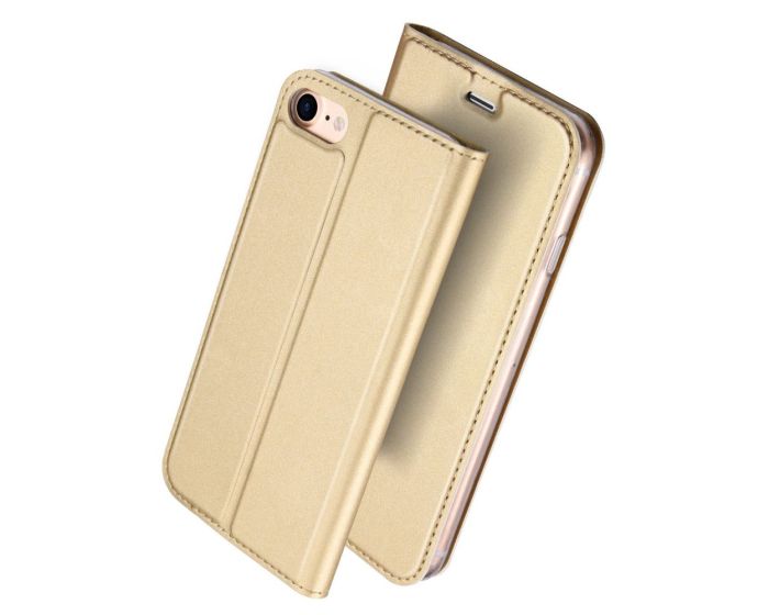 DUX DUCIS SkinPro Wallet Case Θήκη Πορτοφόλι με Δυνατότητα Stand - Gold (iPhone 6 Plus / 6s Plus)