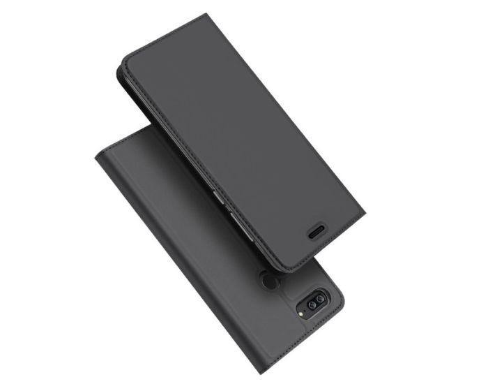 DUX DUCIS SkinPro Wallet Case Θήκη Πορτοφόλι με Stand - Gray (Huawei Honor Note 10)
