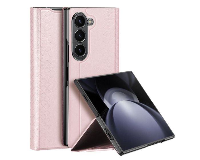 DUX DUCIS Bril PU Leather Case Θήκη Book - Pink (Samsung Galaxy Z Fold6)