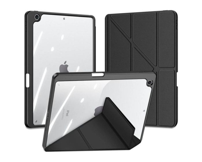 DUX DUCIS Magi Flip Cover Smart Book Case Θήκη με Δυνατότητα Stand - Black (iPad 10.9 2022 / 11 2025) - MT83007
