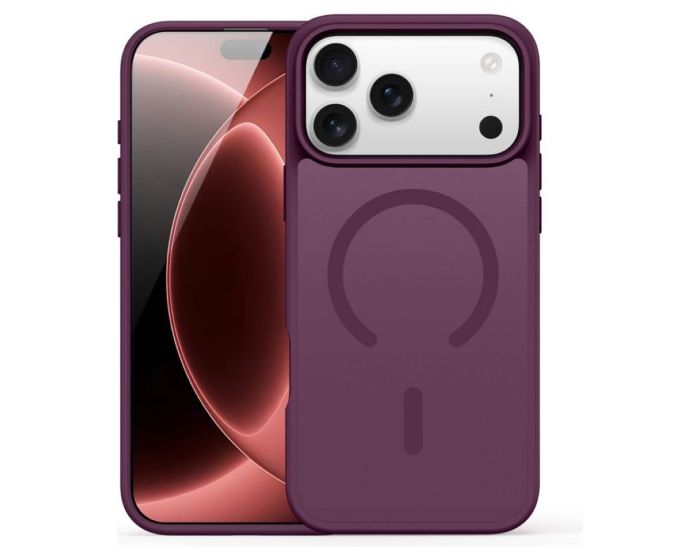 DUX DUCIS Yind (Open Ring) MagSafe Hybrid Case Θήκη Dark Cherry (iPhone 17 Pro Max / 18 Pro Max) - MT83967