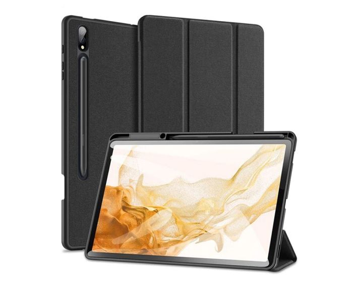 DUX DUCIS Domo Smart Book Case Θήκη με Δυνατότητα Stand - Black (Samsung Galaxy Tab S8 Ultra 14.6)