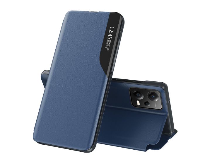 Eco Leather View Case Θήκη Πορτοφόλι με Stand - Blue (Xiaomi Redmi Note 12 Pro 5G / Poco X5 Pro 5G)