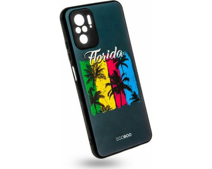 EGOBOO Glass TPU Back Cover Θήκη Florida (Xiaomi Redmi Note 10 / 10S / Poco M5s)