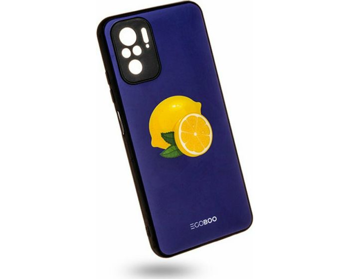EGOBOO Glass TPU Back Cover Θήκη Royal Lemons (Xiaomi Redmi Note 10 / 10S / Poco M5s)