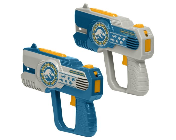 eKids Jurassic World Laser Tag Blasters (JW-174) Σετ 2 Εκτοξευτήρες Blasters για Παιδιά & Ενήλικες  - Blue / Silver