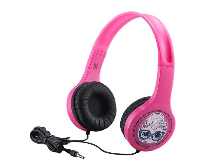 eKids LOL! Surprise Headphones (LL-V126) Ενσύρματα Παιδικά Ακουστικά με Ασφαλή Μέγιστη Ένταση Ήχου - Pink