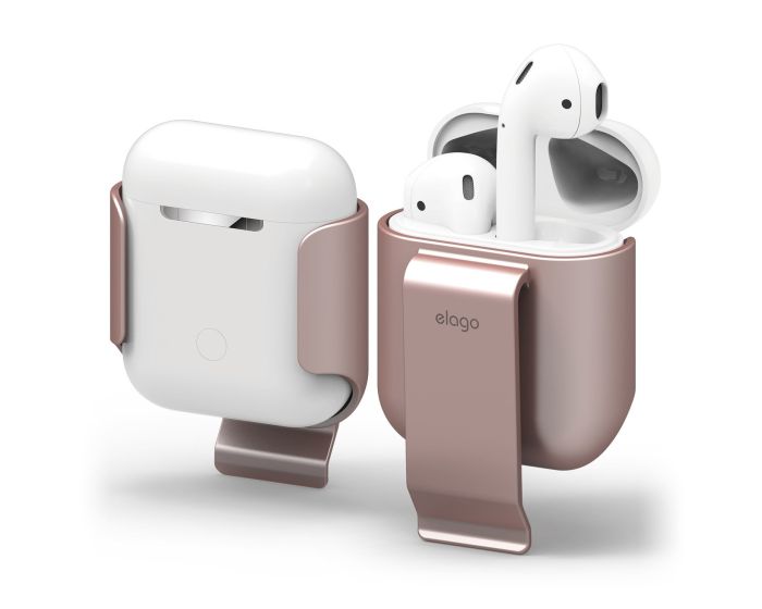 Elago Belt Carrying Clip (EAP-CLIP-RGD) Κούμπωμα Ζώνης για  Apple AirPods 1/2 - Rose Gold