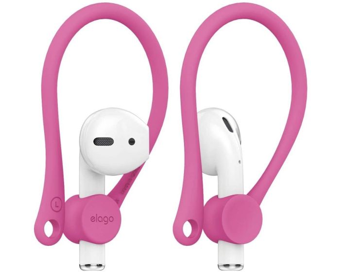 Elago Earhooks (EAP-HOOKS-HPK) Γάντζοι Σιλικόνης για Apple AirPods - Hot Pink