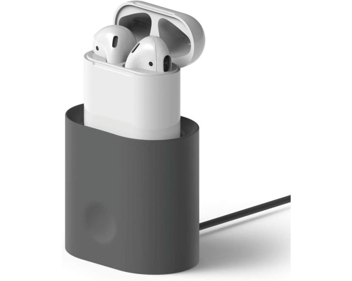 Elago Silicone Charging Stand (EST-AP-DGY) Βάση Στήριξης για Φορτιστή Apple Airpods - Dark Gray