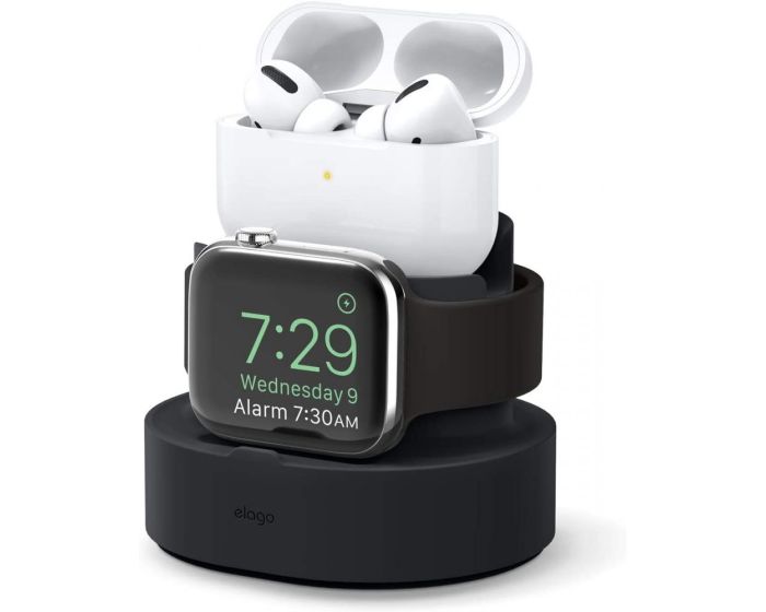 Elago Duo Pro Charging Stand (EST-DUOPRO-BK) Βάση Στήριξης για Φορτιστή Apple Watch / iPhone / Airpods Pro - Black
