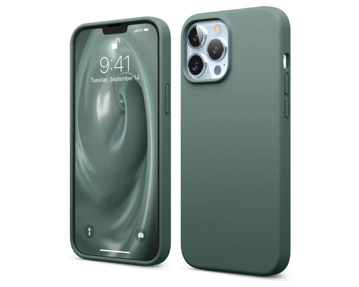 Elago Soft Silicone Case (ES13SC67-MGR) Θήκη Σιλικόνης Midnight Green (iPhone 13 Pro Max)