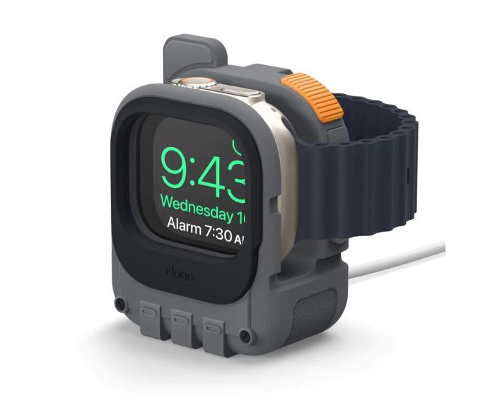 Elago W10 Apple Watch Ultra Stand (EST-WT10-ULTRA-DGY) Βάση Στήριξης & Φόρτισης για Apple Watch 42/44/45/49mm - Dark Gray