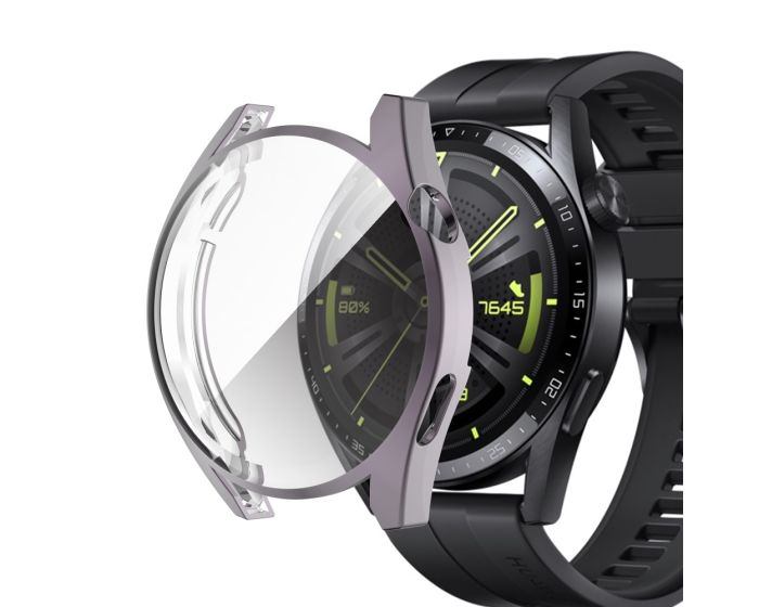 Electroplated TPU Cover Case Θήκη Σιλικόνης Grey (Huawei Watch GT3 42mm)