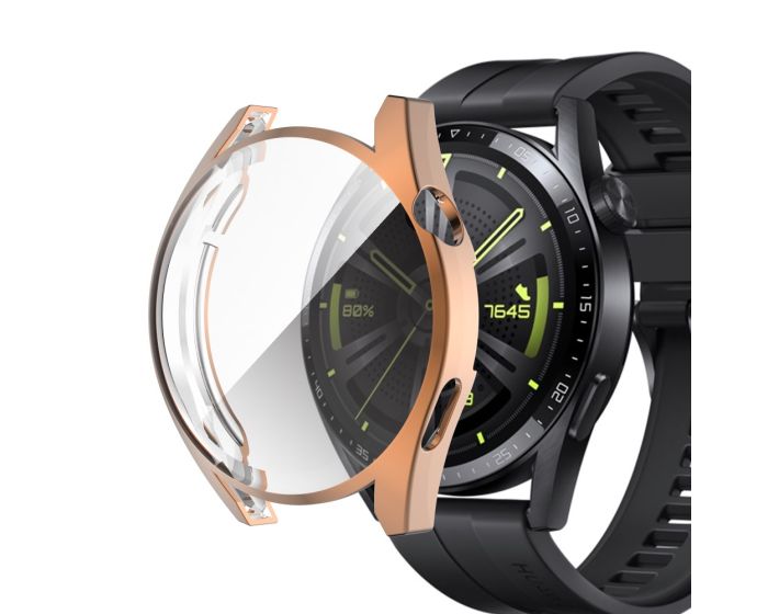 Electroplated TPU Cover Case Θήκη Σιλικόνης Rose Gold (Huawei Watch GT3 42mm)
