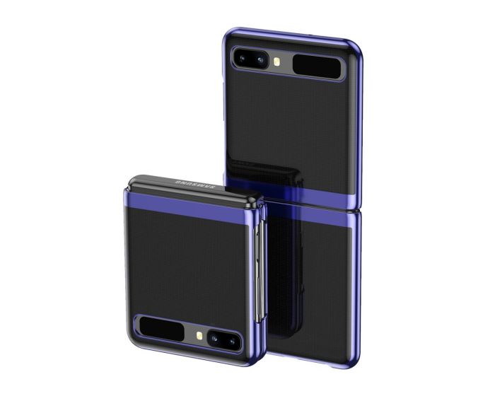 Electroplating Frame Cover Hard Case Σκληρή Θήκη (Samsung Galaxy Z Flip) - Blue