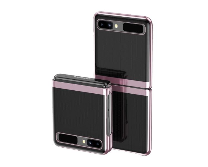 Electroplating Frame Cover Hard Case Σκληρή Θήκη (Samsung Galaxy Z Flip) - Pink