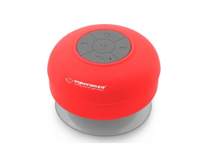 Esperanza Sprinkle Bluetooth Mini Speaker IPX4 Φορητό Ηχείο 3W Red
