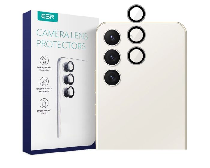 ESR Camera Lens Tempered Glass Prοtector Silver (Samsung Galaxy S23 / S23 Plus)