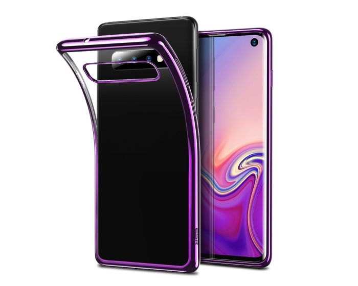 ESR Essential Slim Fit TPU Case (X00208CZ1X) Θήκη Σιλικόνης Clear / Purple (Samsung Galaxy S10)