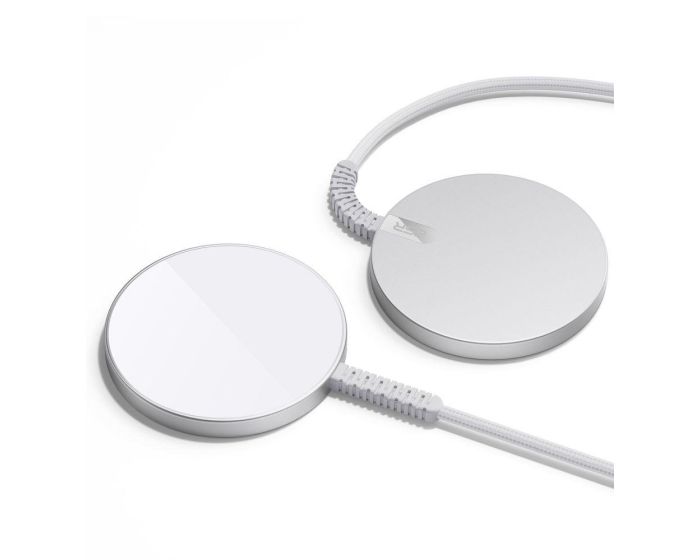 ESR Halolock Mini Magnetic MagSafe Wireless Charger Ασύρματος Φορτιστής - Silver