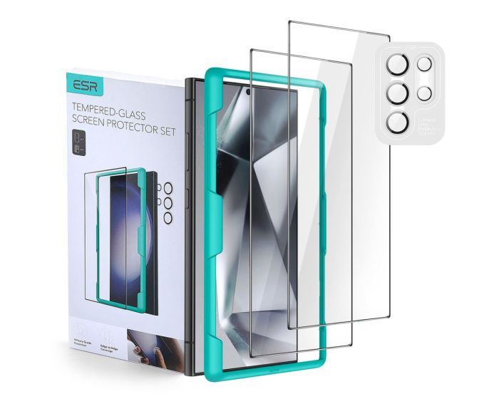 ESR Protection Set 2-Pack Tempered Glass + Camera Protector (Samsung Galaxy S24 Ultra)