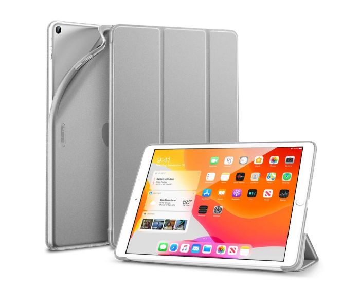 ESR Rebound Case με δυνατότητα Stand - Silver Gray (iPad 10.2 2019 / 2020 / 2021)