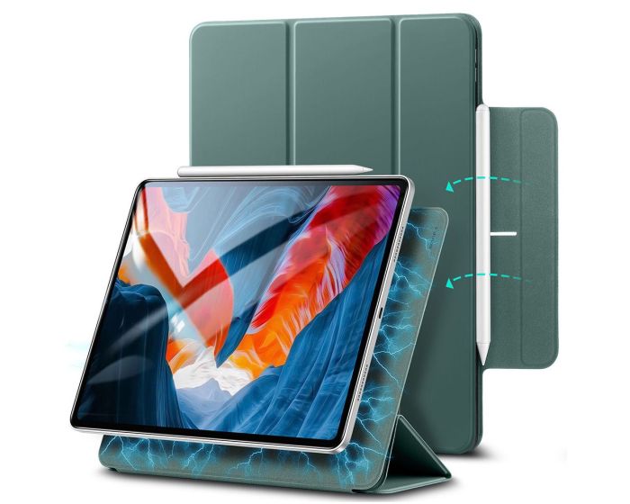 ESR Rebound Magnetic Smart Cover Stand Case - Cactus Green (iPad Pro 12.9'' 2020)