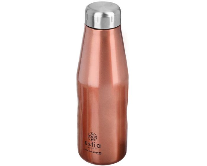 Estia Travel Flask Save The Aegean (01-7836) Stainless Steel Bottle 500ml Θερμός - Rose Gold