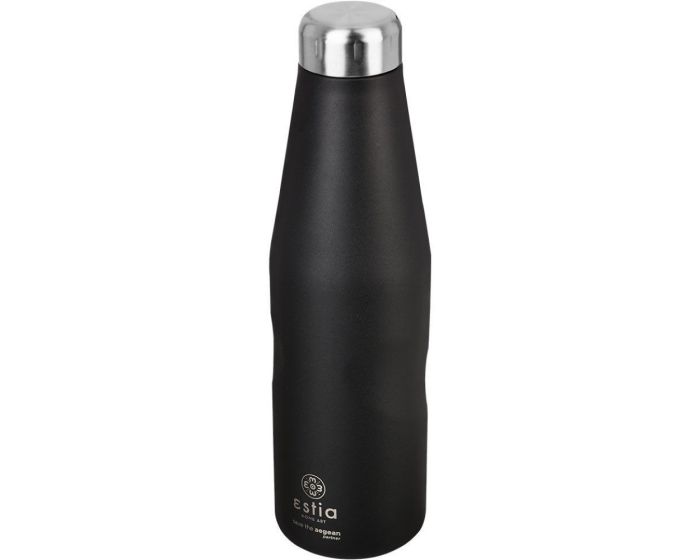 Estia Travel Flask Save The Aegean (01-9816) Stainless Steel Bottle 750ml Θερμός - Midnight Black