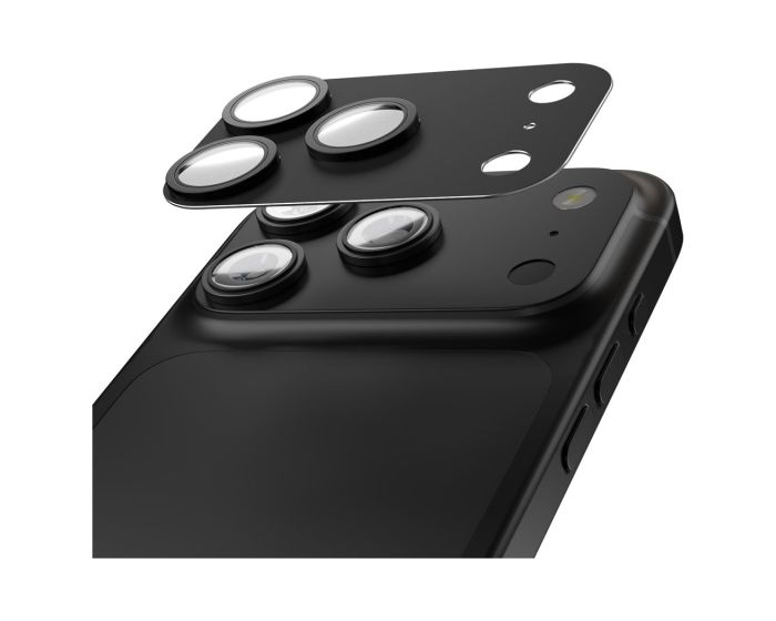 Etteri Full Camera Lens Guard Μεταλλικό Πλαίσιο Κάμερας Black (iPhone 17 Pro)