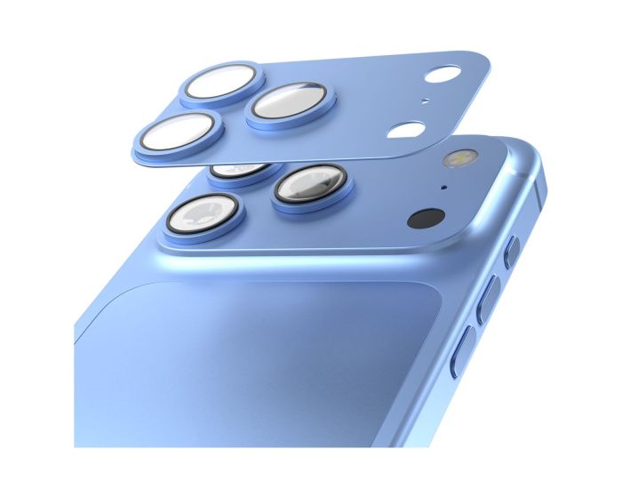 Etteri Full Camera Lens Guard Μεταλλικό Πλαίσιο Κάμερας Sky Blue (iPhone 18 Pro Max) - MT84270