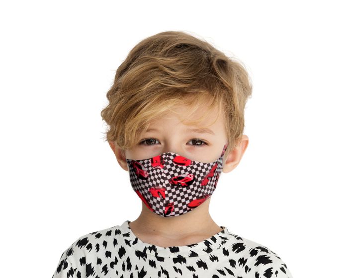 Face Mask for Kids Παιδική Προστατευτική Μάσκα Προσώπου - Red Cars