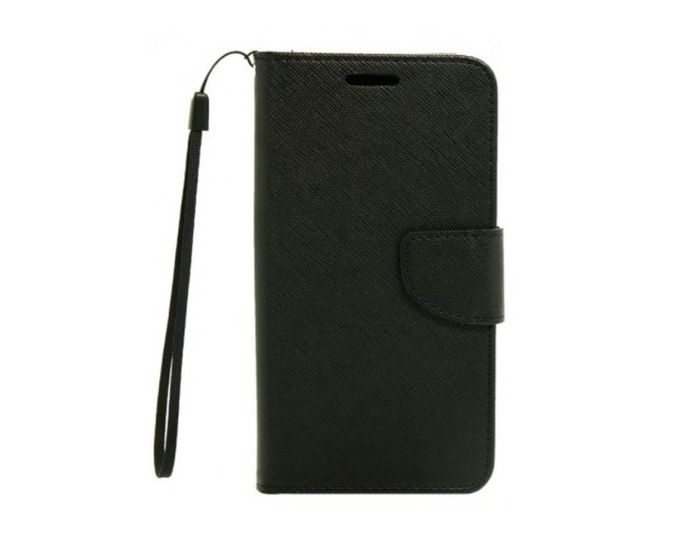 Tel1 Fancy Diary Case Θήκη Πορτοφόλι με δυνατότητα Stand Black (Lenovo A369)