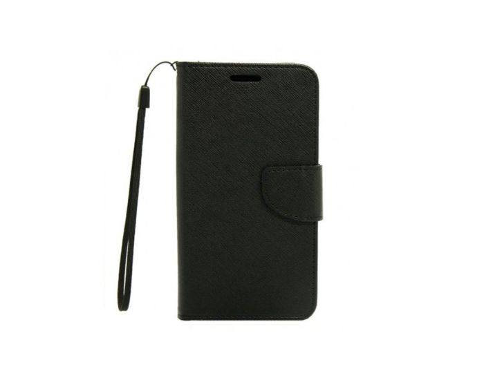 Tel1 Fancy Diary Case Θήκη Πορτοφόλι με δυνατότητα Stand Black (Sony Xperia M4 Aqua)