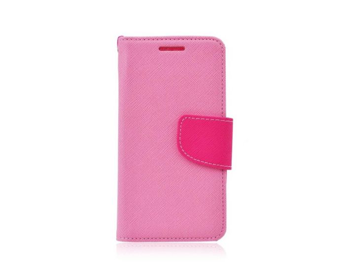 Tel1 Fancy Diary Θήκη Πορτοφόλι με δυνατότητα Stand Pink (Samsung Galaxy S7 Edge)
