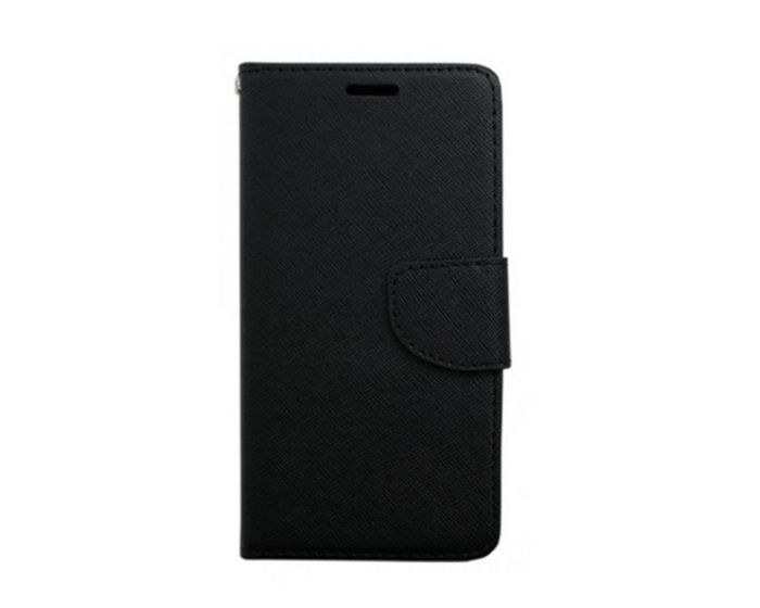 Tel1 Fancy Diary Θήκη Πορτοφόλι με δυνατότητα Stand Black (Huawei Honor 7i / Huawei Shot X)