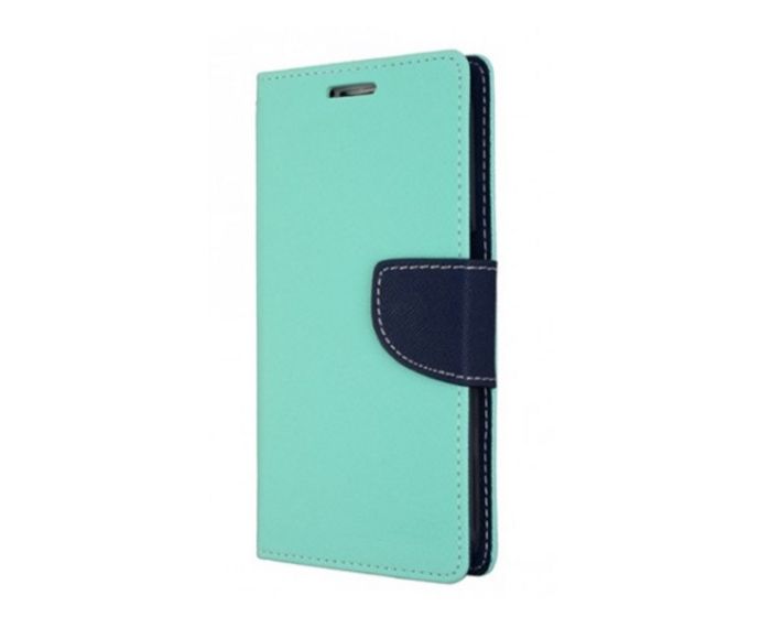 Tel1 Fancy Diary Case Θήκη Πορτοφόλι με δυνατότητα Stand Mint / Navy (LG G6)