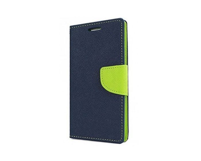 Tel1 Fancy Diary Case Θήκη Πορτοφόλι με δυνατότητα Stand Navy / Lime (Xiaomi Mi5)