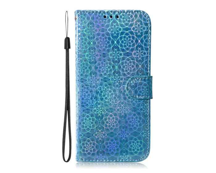 Fashion Wallet Case Θήκη Πορτοφόλι με Δυνατότητα Stand - Blue (Xiaomi Redmi Note 8)