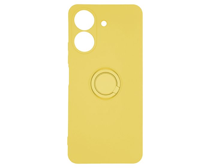 Finger Grip Silicone Ring Case - Yellow (Xiaomi Redmi 13C / Poco C65)