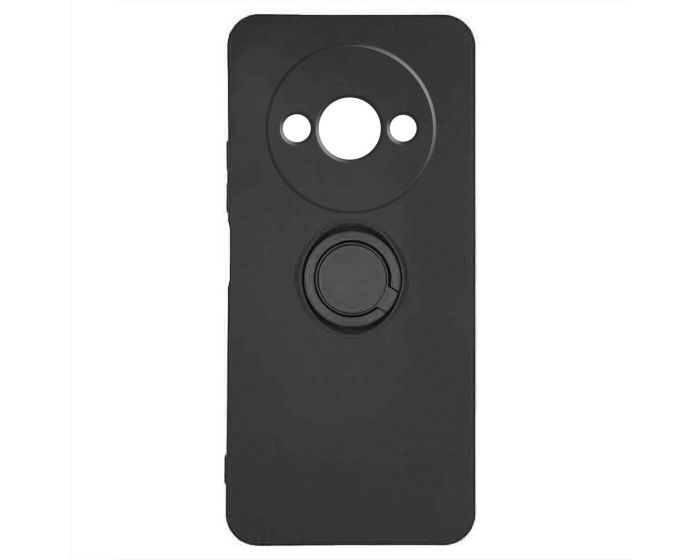 Finger Grip Silicone Ring Case - Black (Xiaomi Redmi A3 4G)