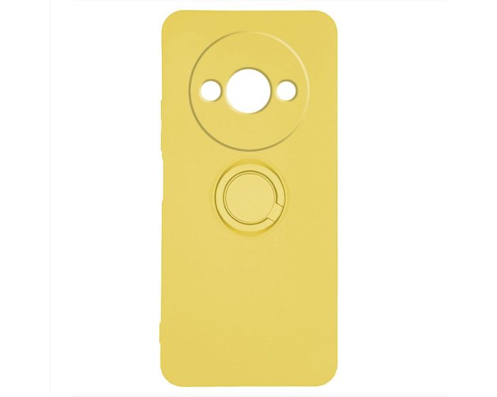 Finger Grip Silicone Ring Case - Yellow (Xiaomi Redmi A3 4G)