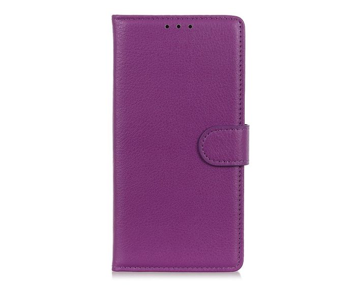 Flexi Book Case Θήκη Πορτοφόλι με δυνατότητα Stand Purple (Huawei P40 Lite E)