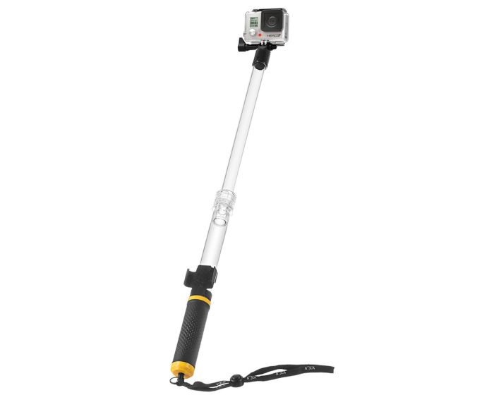 Αδιάβροχο Float Selfie Pole Monopod Πτυσσόμενο για Action Camera GoPro / SJCAM - Black