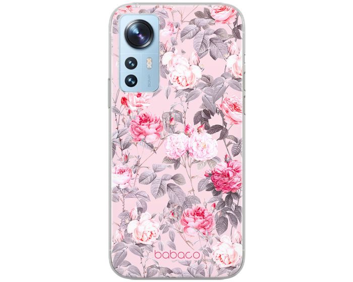 Babaco Flowers Silicone Case (BPCFLOW63730) Θήκη Σιλικόνης 054 Pink Roses (Xiaomi 12 / 12X)