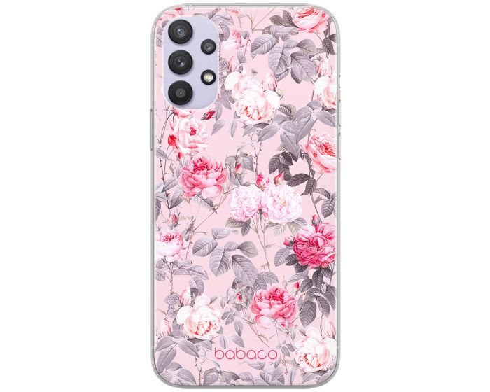 Babaco Flowers Silicone Case (BPCFLOW63650) Θήκη Σιλικόνης 054 Pink Roses (Samsung Galaxy A32 5G)