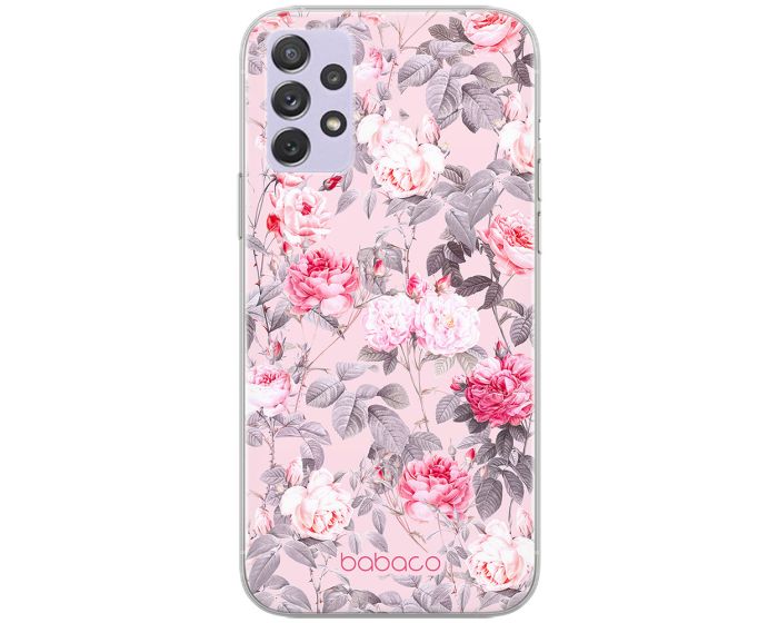 Babaco Flowers Silicone Case (BPCFLOW63690) Θήκη Σιλικόνης 054 Pink Roses (Samsung Galaxy A33 5G)