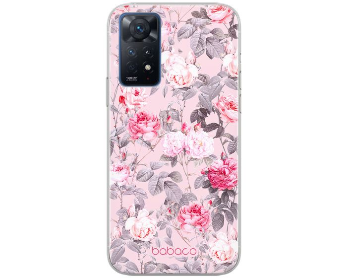 Babaco Flowers Silicone Case (BPCFLOW63708) Θήκη Σιλικόνης 054 Pink Roses (Xiaomi Redmi Note 11 Pro 4G / 11 Pro 5G / 12 Pro 4G)